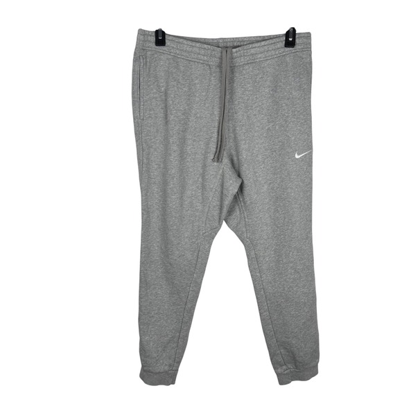 Nike Men's Gray Fleece Sweatpants Athletic Gym Training Joggers XL Logo - Picture 1 of 6